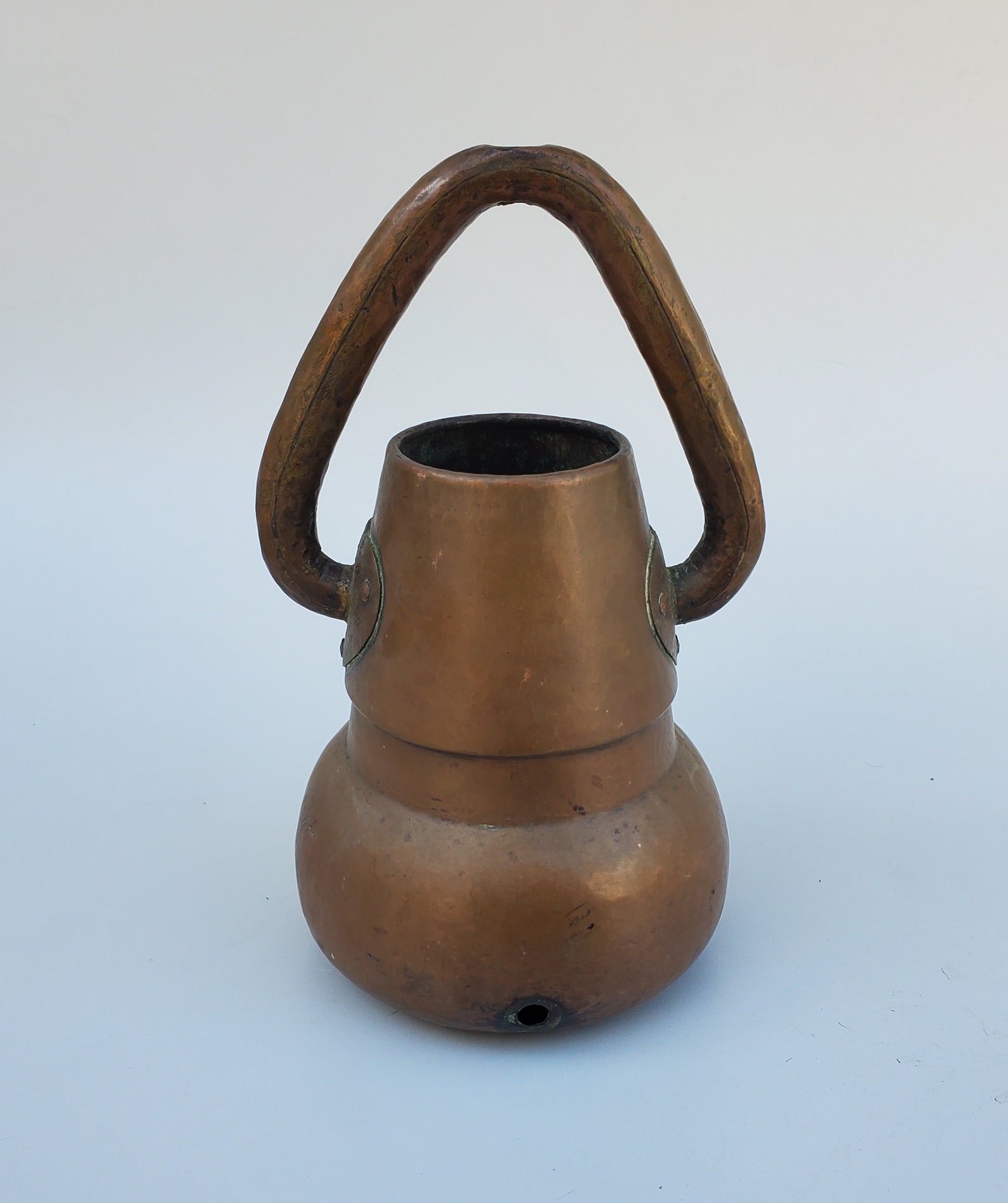 Stickley Brothers Arts and Crafts Era Hammered Copper Lamp Base - Shape ...