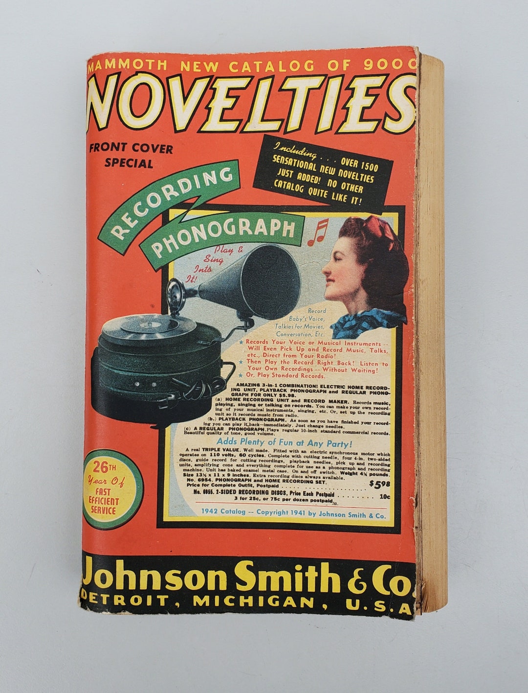 Johnson Smith Novelties Catalog 1940 Detroit Michigan Etsy