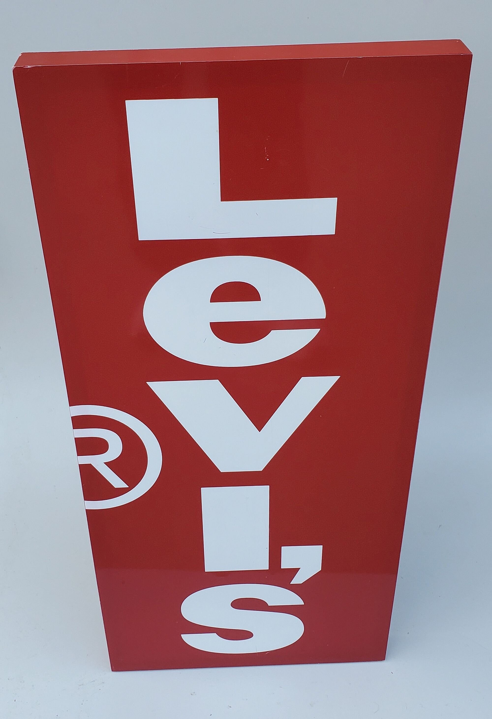 誕生日プレゼント Levi's Jeans Large Retail Store Display Sign - Wall Hanger 置物