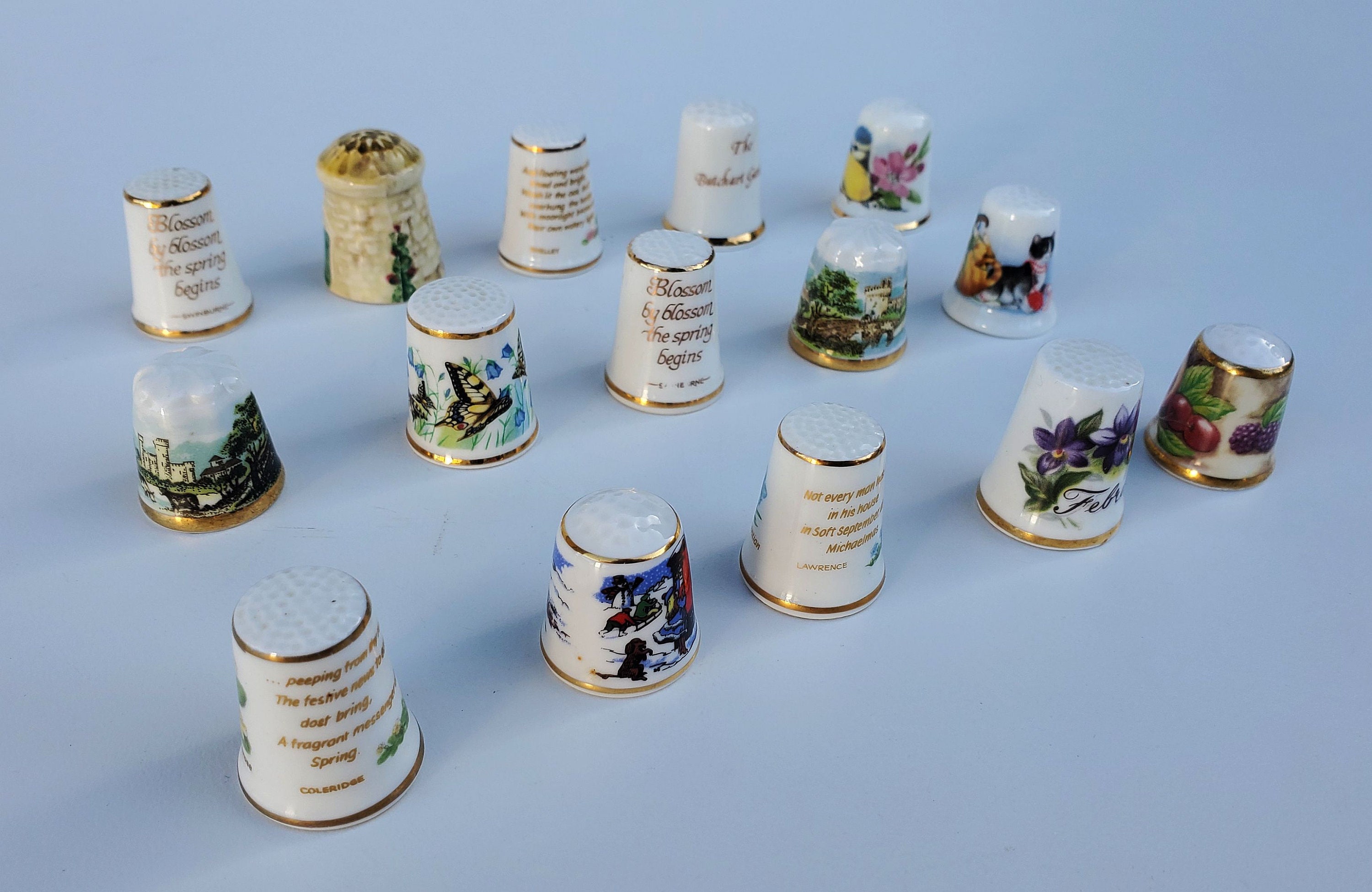 Made in England Thimble Collection Bone China Wedgewood Etsy