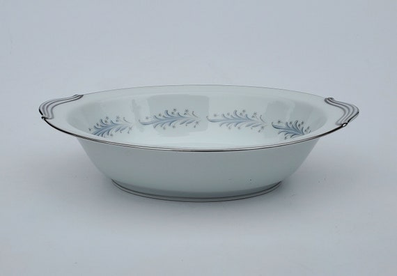 Noritake China Cavalier Pattern Oval Vegetable Serving Bowl - 6104