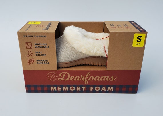 Dearfoam faux fur slippers discount