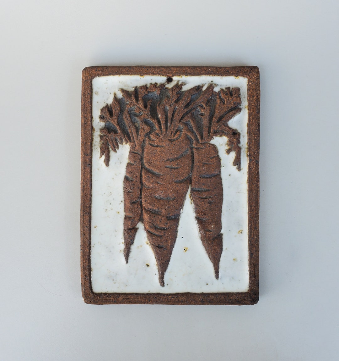 Vicki Littlejohn Stoneware Tile Trivet Kitchen Wall Hanger - Triple ...