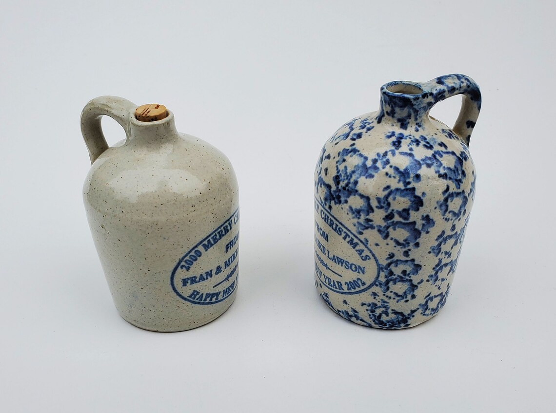 W A Waters Pottery Works Kansas City Missouri Mini Jug Set Etsy