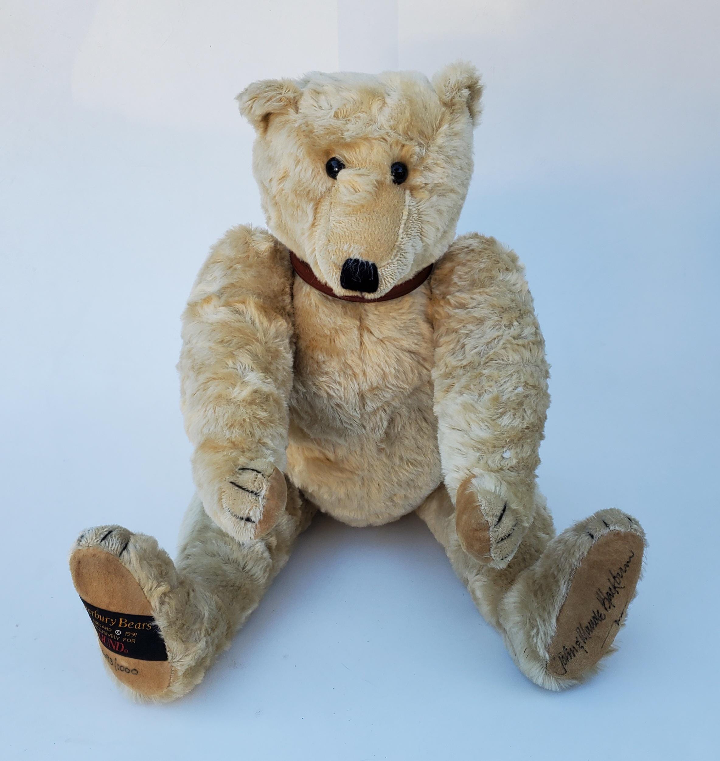 CANTERBURY BEAES テディベア 1985年　|1597|☆ ヴィンテージテディベア イギリス80年代 Canterbury Bears