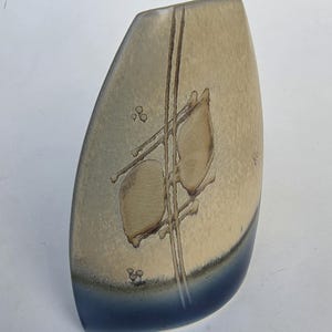 James Brooke Decorated Modernist Studio Pottery Vase - Abstract Freeform Surface Design - Northwest Studio Pottery - 8"