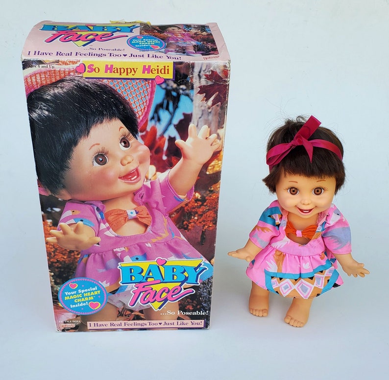 Galoob Baby Face Doll so Happy Heidi Doll With Original Etsy