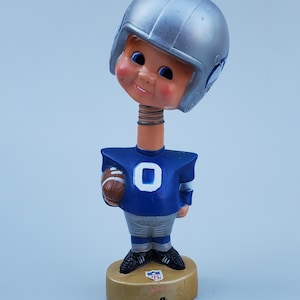 Early Seattle Seahawks Bobblehead - Football Player In Uniform - 1975 - By Sports Specialties Company - Steve Largent Era - 7.5&#39;