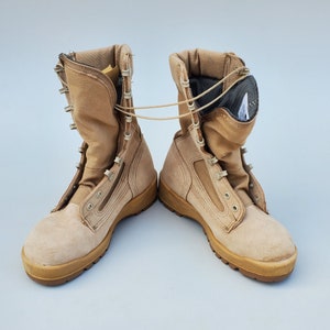 Wellco US Army Steel Toe Hot Weather Combat Boot - Vibram Rubber Slip ...