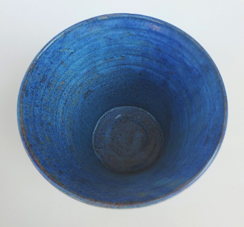 Dorothy Jervis Blue Studio Pottery Vase Flared Vase Form Etsy
