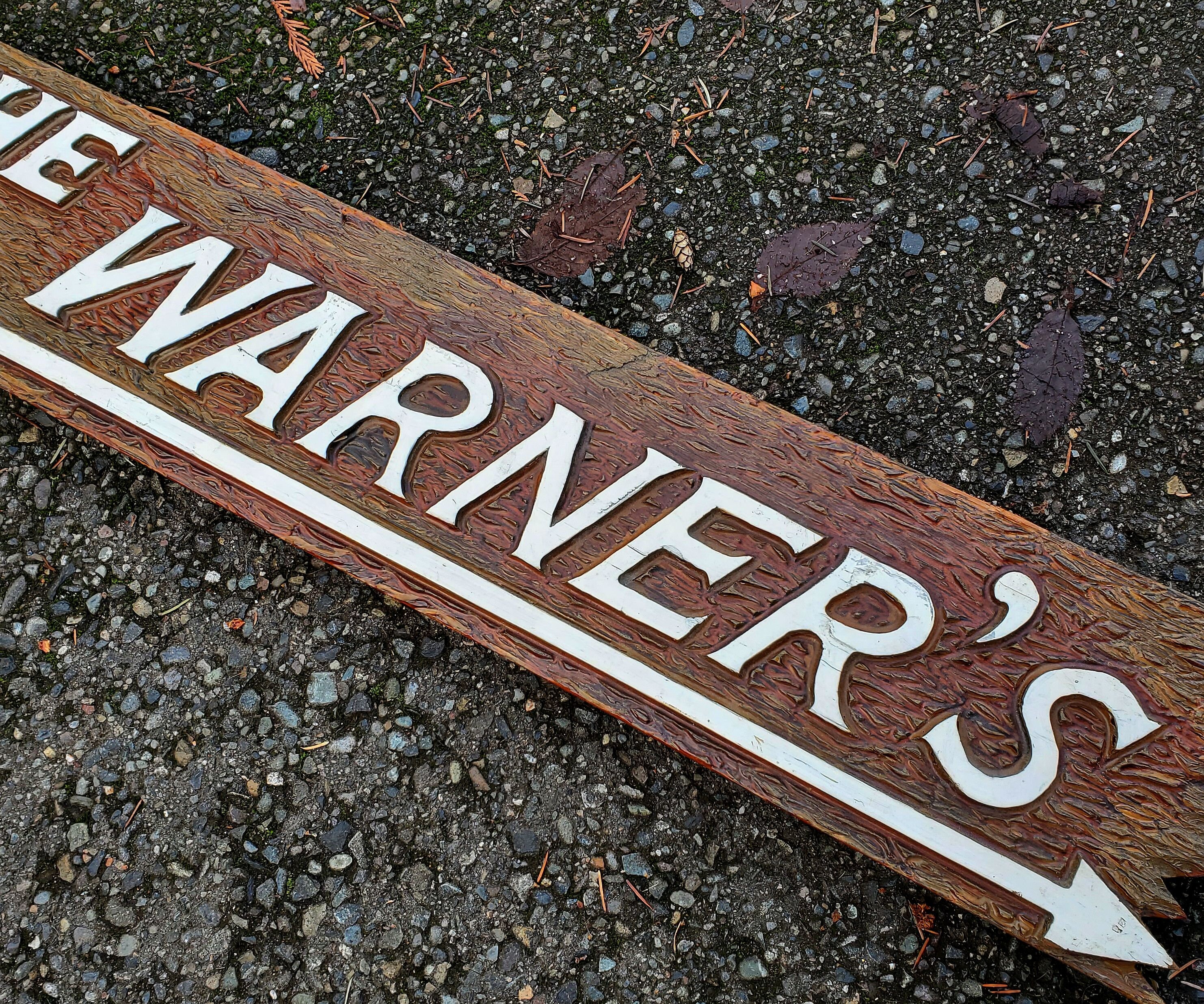 The Warner's Vintage Wooden Name Plaque - Hand Made - 36