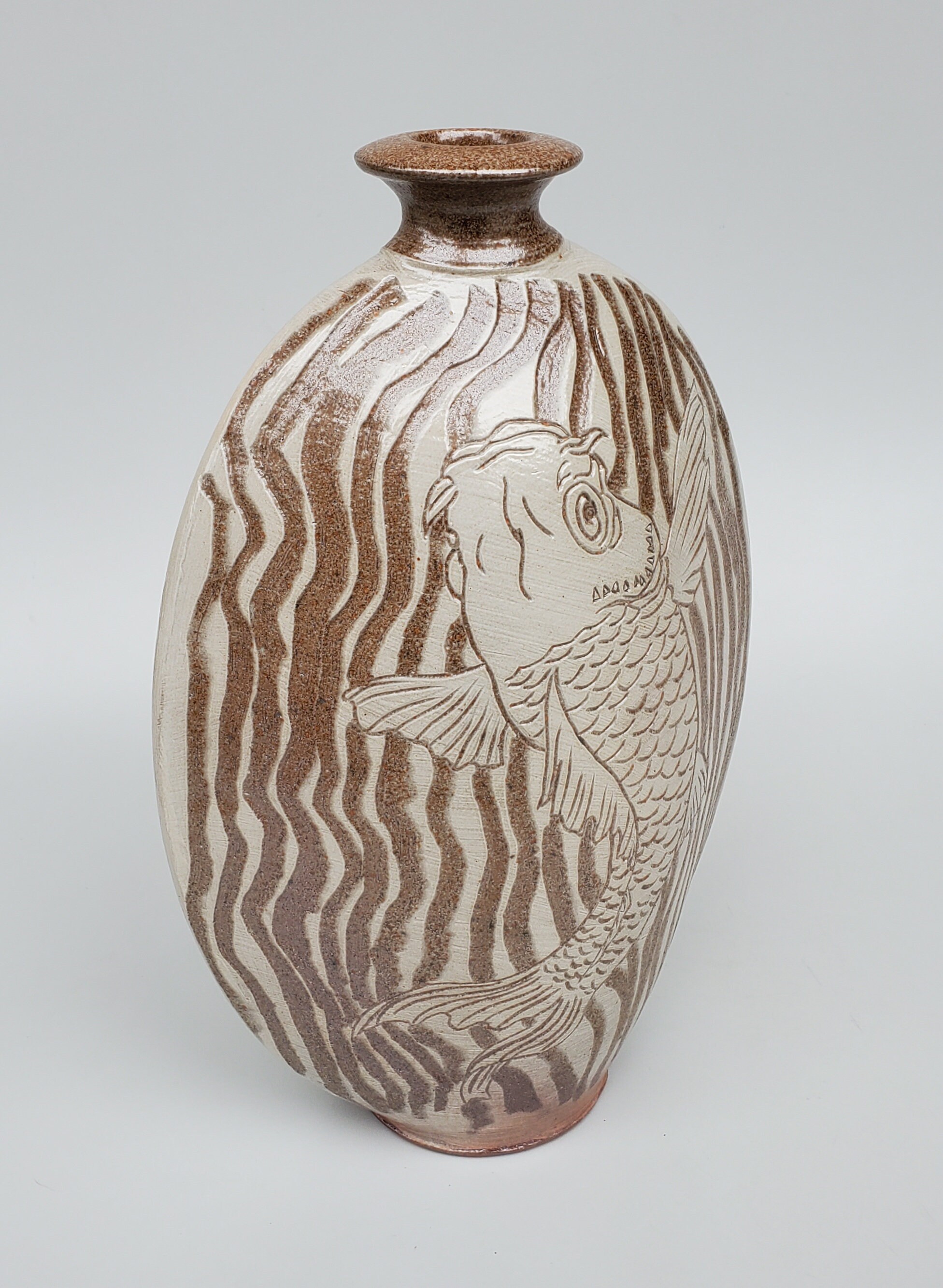 Joe and Hiroka Winter Large Hand Carved Nevada Studio