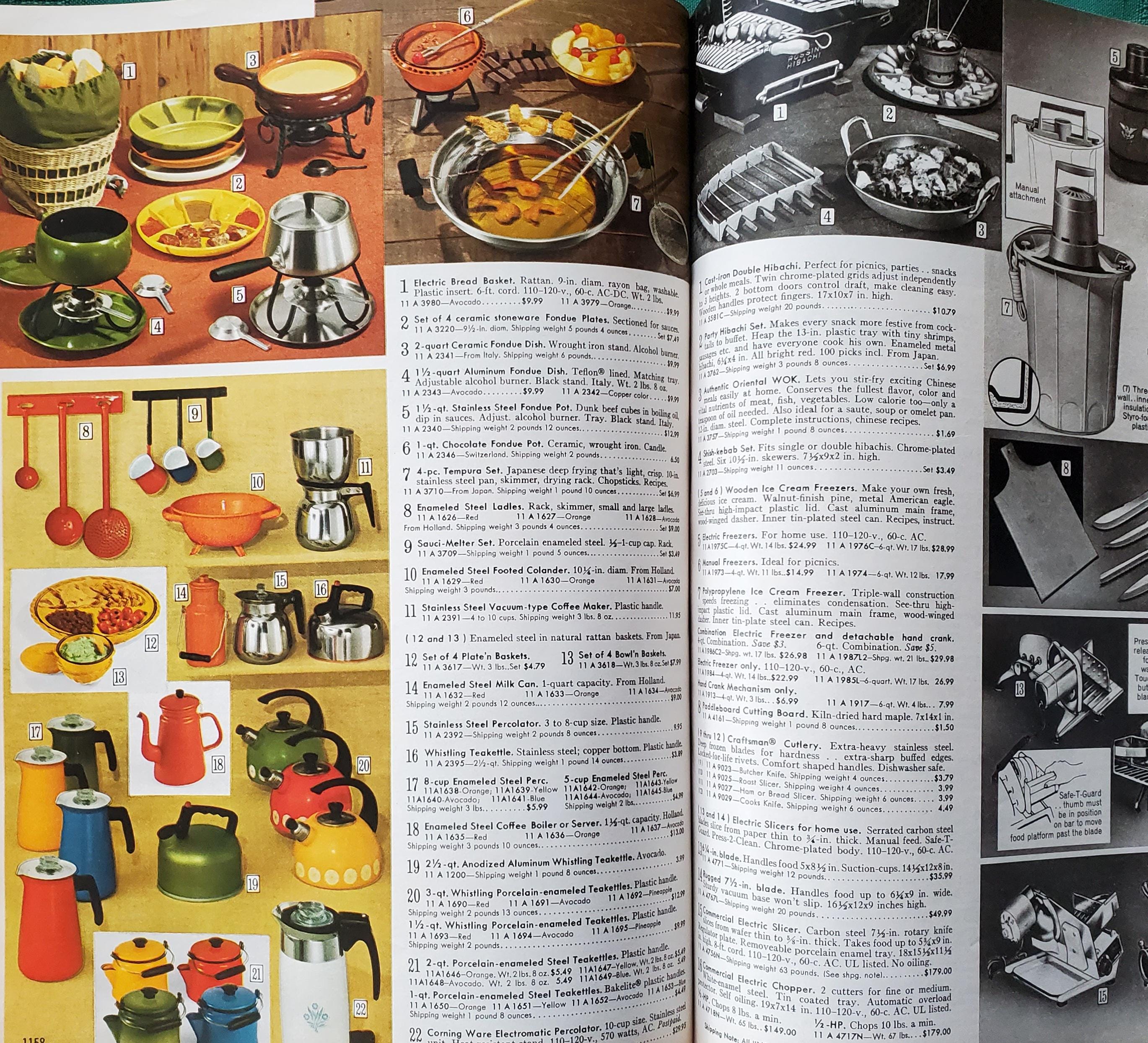 Sears Summer Catalog 1969 Issue - Vintage Lucite Swag Lamps - Old