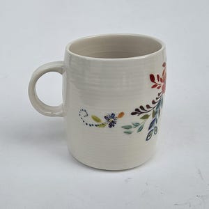 Anthropologie Starla Halfmann Petal Palette - Fancy Colorful Flowers And Leaves Design - Big Letter L Monogram - 4" image 3