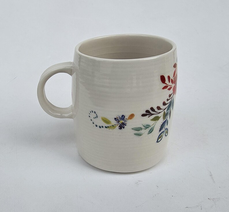Anthropologie Starla Halfmann Petal Palette - Fancy Colorful Flowers And Leaves Design - Big Letter L Monogram - 4" image 3