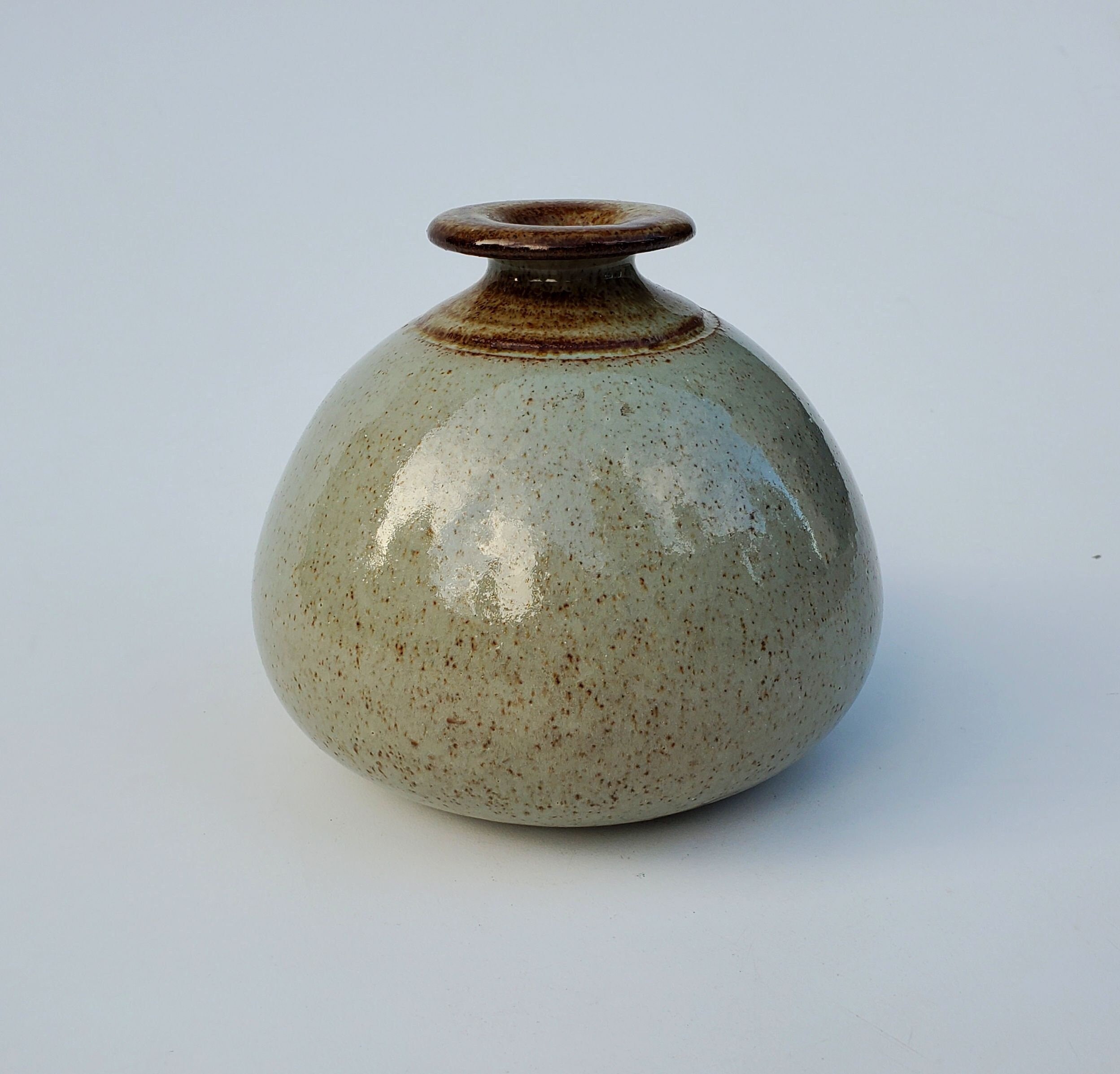 Vases vintage small bud vase hand thrown weed pot mid century modern ...