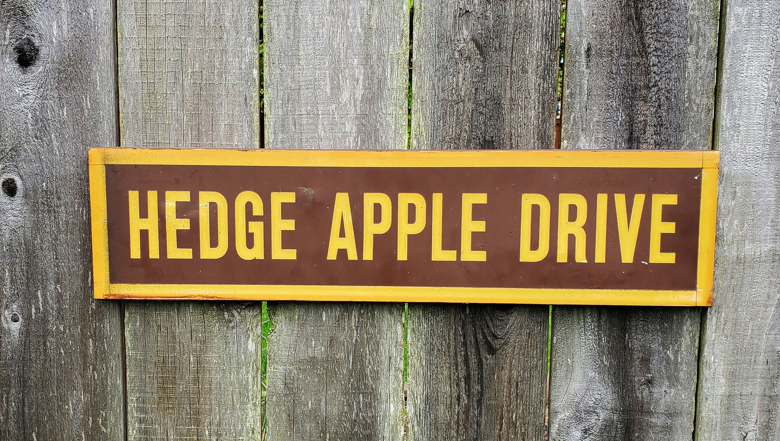 Vintage Hedge Apple Drive Metal Apple Orchard Farm Street Sign - 24 ...