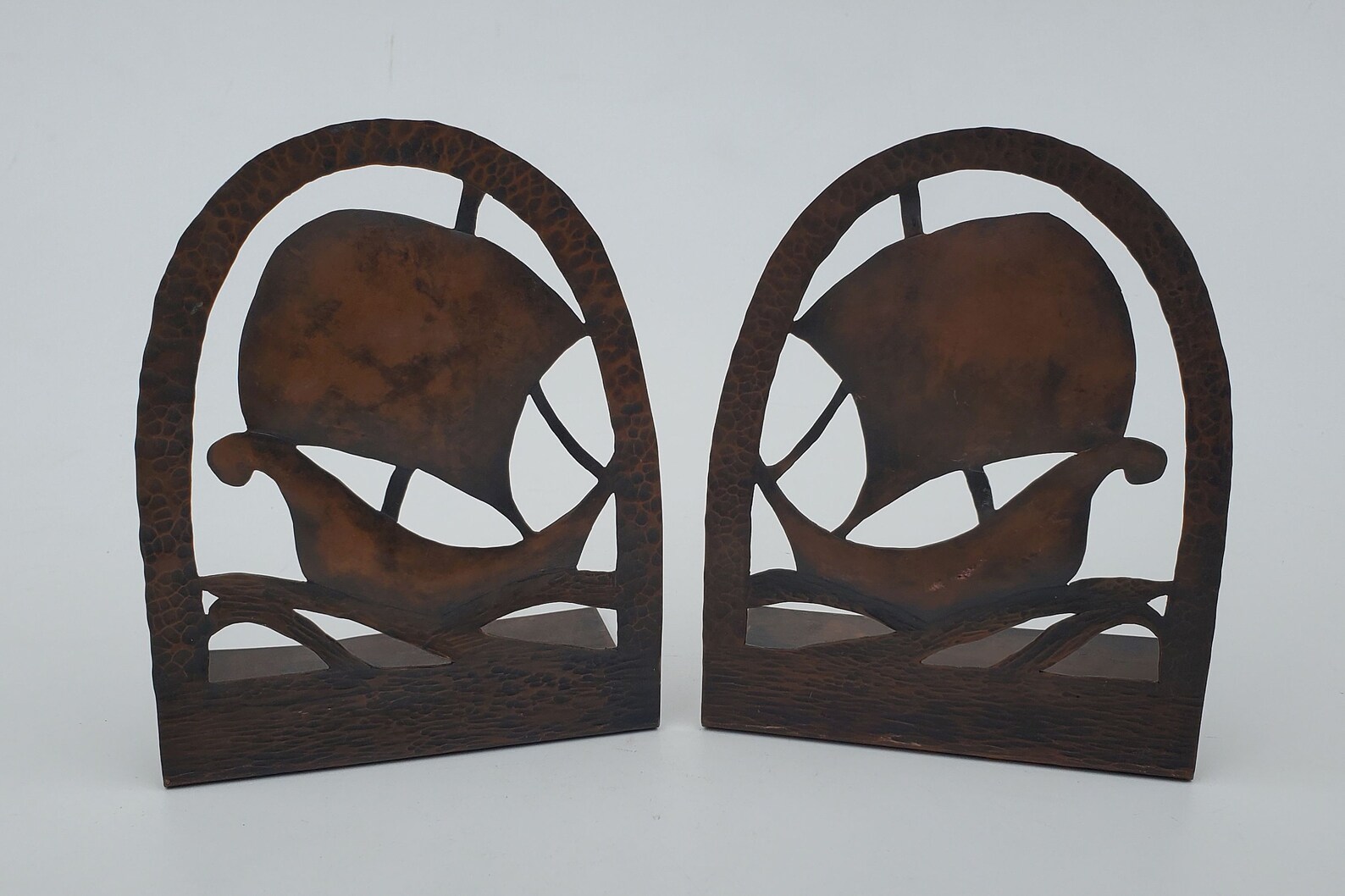 Hammered Copper Arts and Crafts Era Copper Masted Ship Etsy