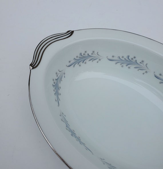 Noritake China Cavalier Pattern Oval Vegetable Serving Bowl - 6104
