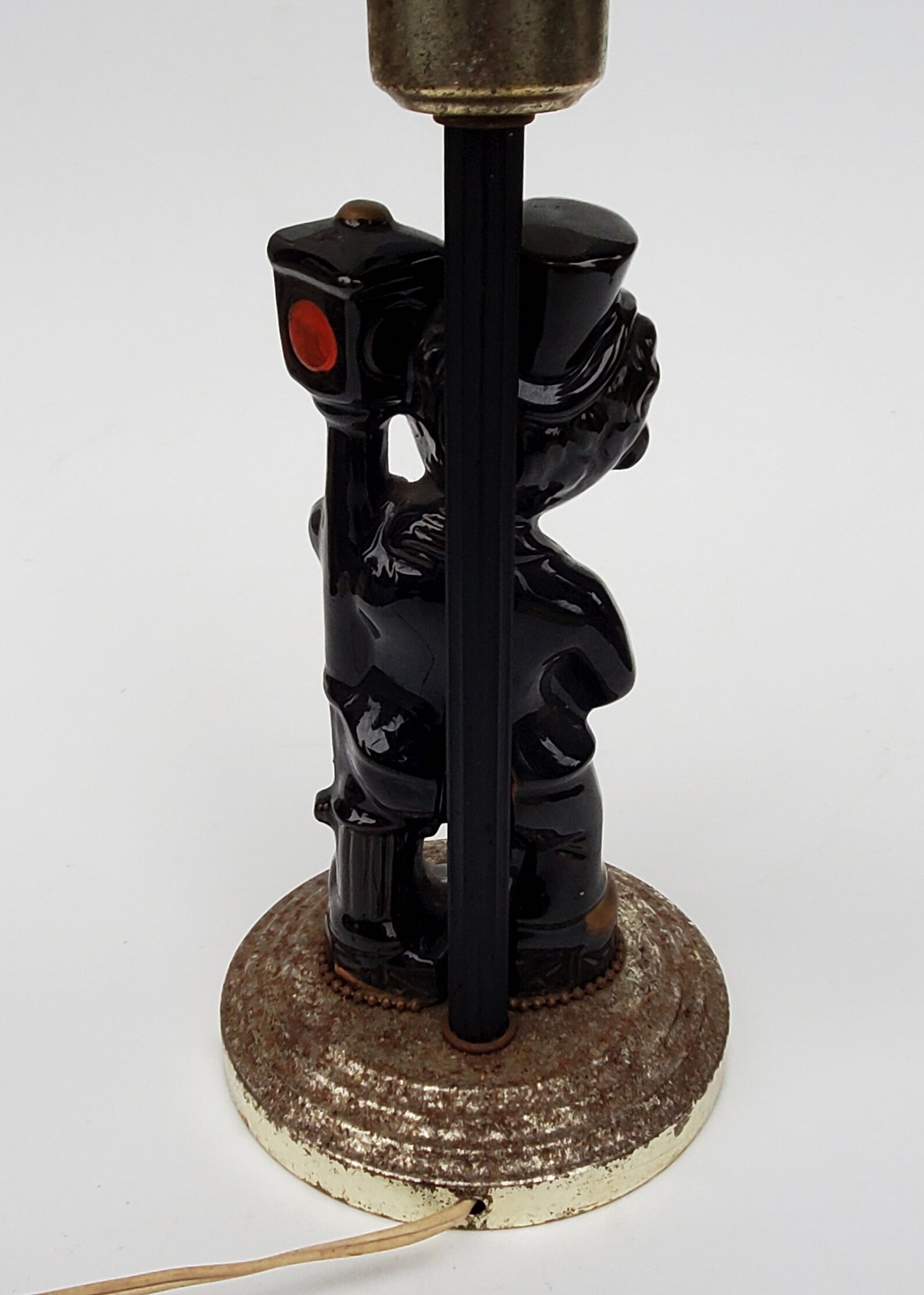 Vintage Bar is Open Table Lamp Man in Top Hat on Lamp Post Etsy