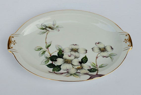 Meito Norleans Ivory China Livonia Large Dogwood Flower Design