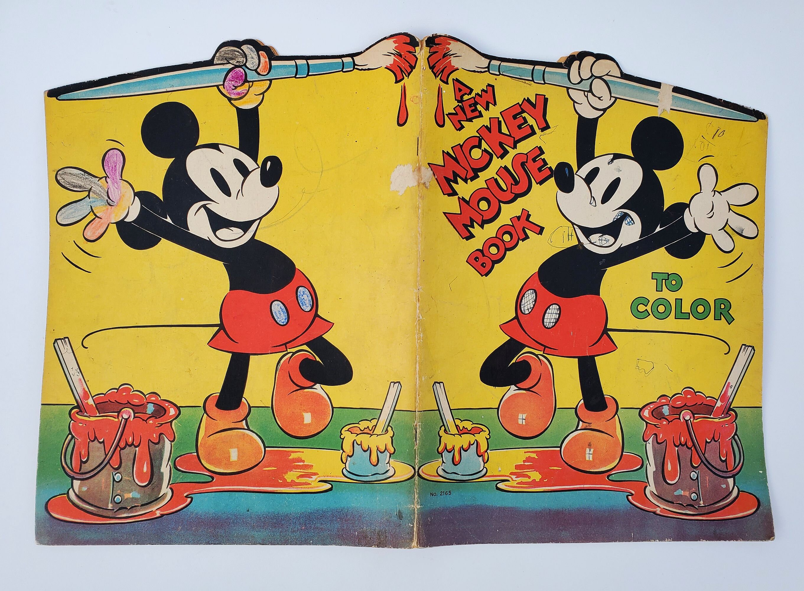 Vintage mickey mouse coloring pages