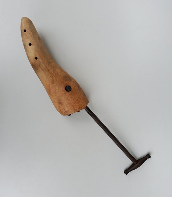 Antique Wooden Shoe Cobbler Shoe Form - Expandabl… - image 10