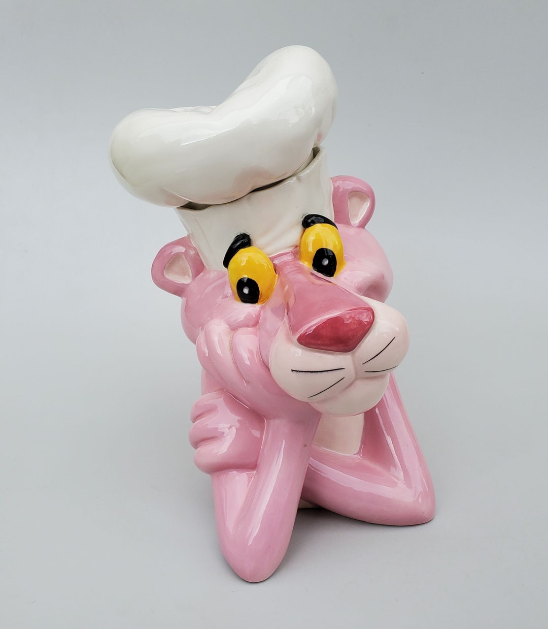 Treasure Craft Limited Edition Pink Panther Baker Cookie Jar 504 1997