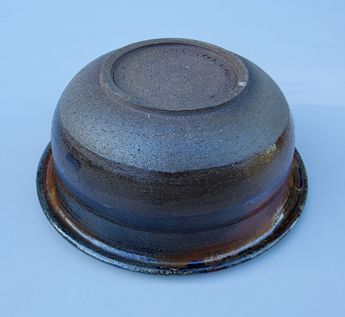 Boise Clay Works Studio Pottery Bowl Unique Drip Glaze Etsy
