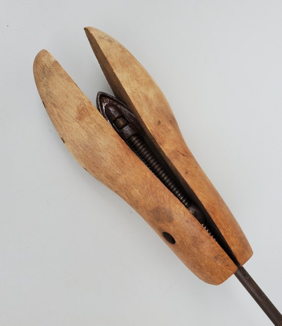 Antique Wooden Shoe Cobbler Shoe Form - Expandabl… - image 9