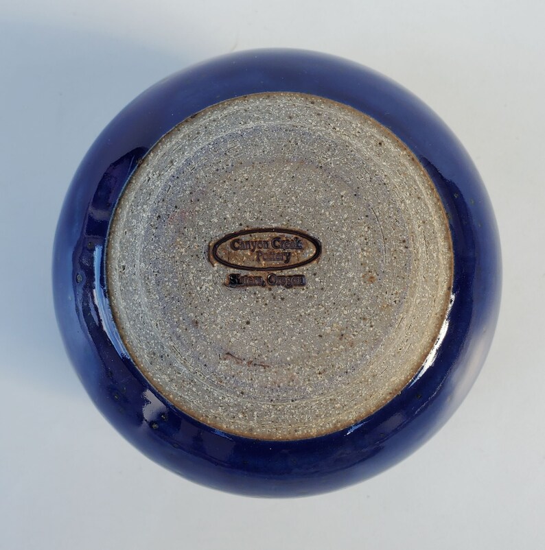 Canyon Creek Pottery Oregon Studio Pottery Flower Holder Vase Etsy