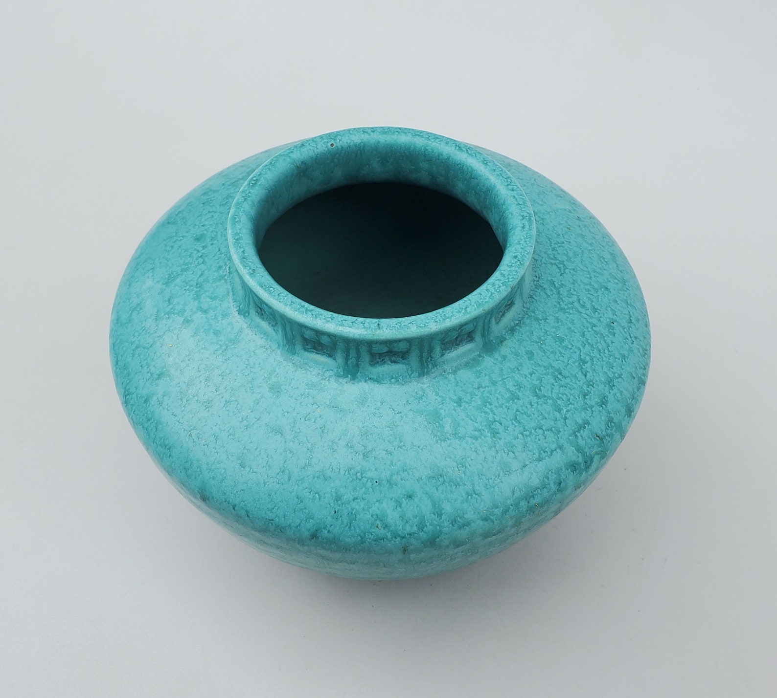 Roseville Imperial II A200 Art Pottery Vase Teal Green Etsy