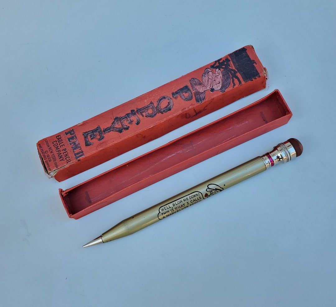 1929 Popeye Oversized Novelty Pencil in Original Red Box Etsy