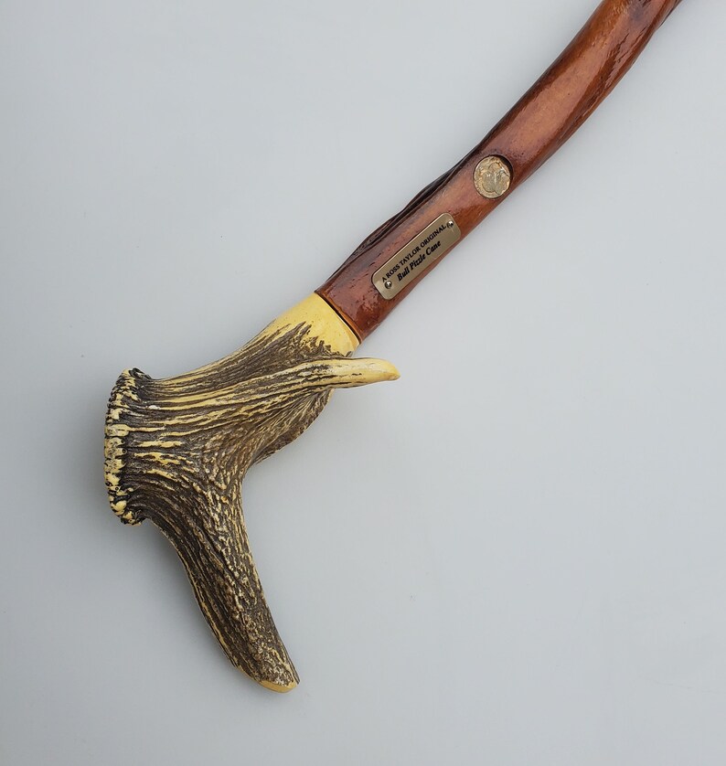 Ross Taylor Custom Made Bull Pizzle Cane Resin Elk Horn Etsy