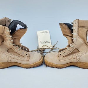 Wellco US Army Steel Toe Hot Weather Combat Boot - Vibram Rubber Slip ...