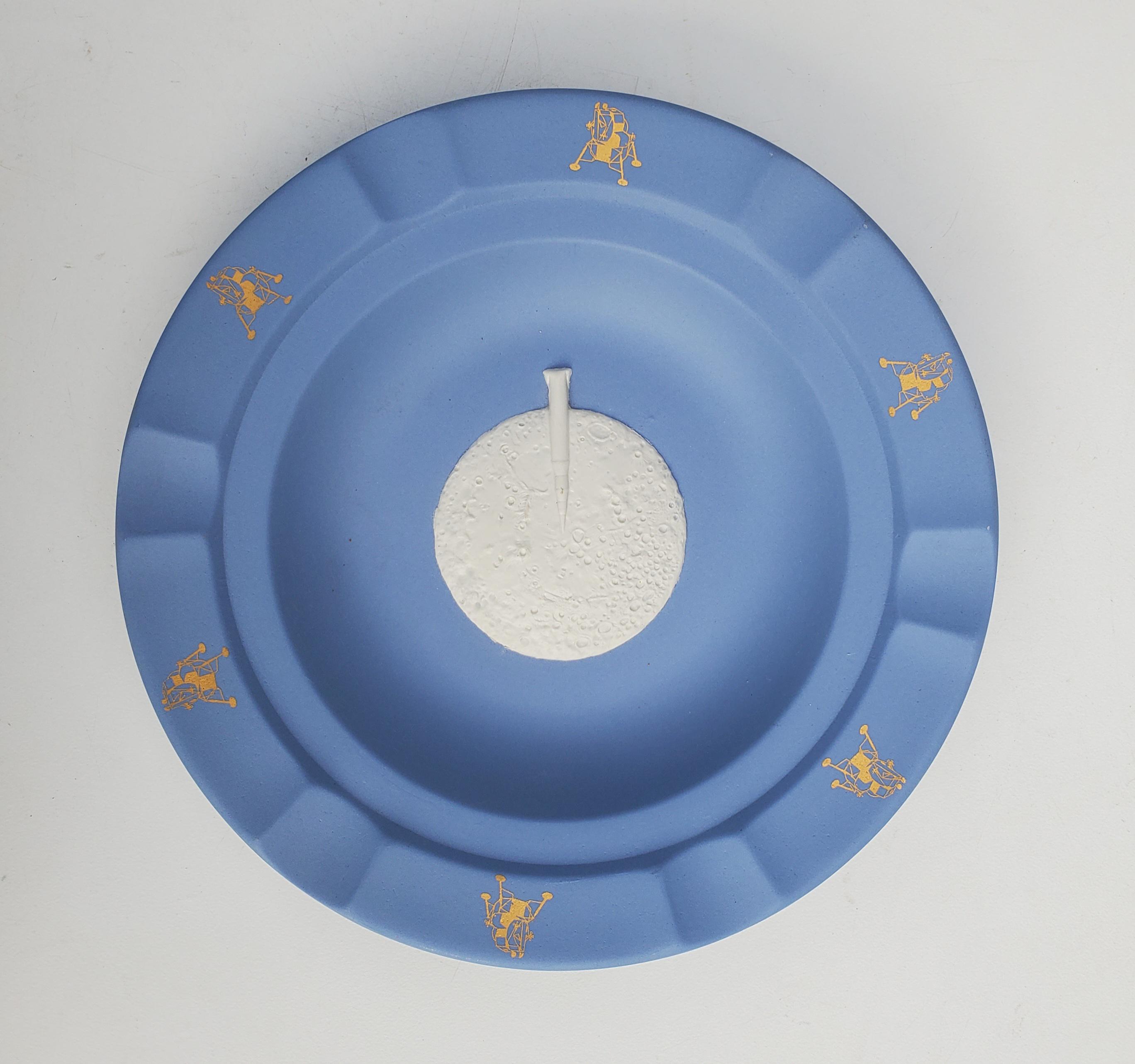 COUNTUP 2001 フレームアート Wedgwood Blue Jasperware 2001 Space Odyssey Tray - Made in England