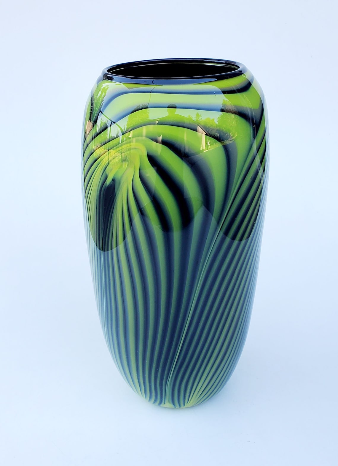 Dehanna Jones Northwest Art Glass Massive Vase Mid Century Etsy