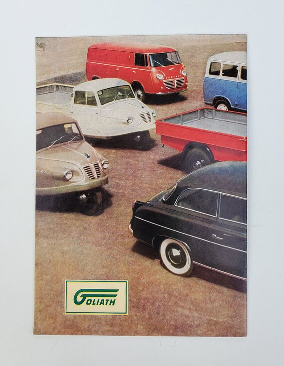 洋書 Guterwagen, Band 6 1956 Goliath German Motor Car Vintages Sales Booklet Brochure