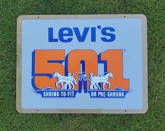 1970s Levi's Store Display Sign Vintage Jean Advertising - Etsy