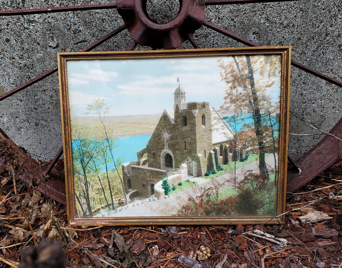 Garrett Chapel Bluff Point New York Antique Hand Tinted Etsy