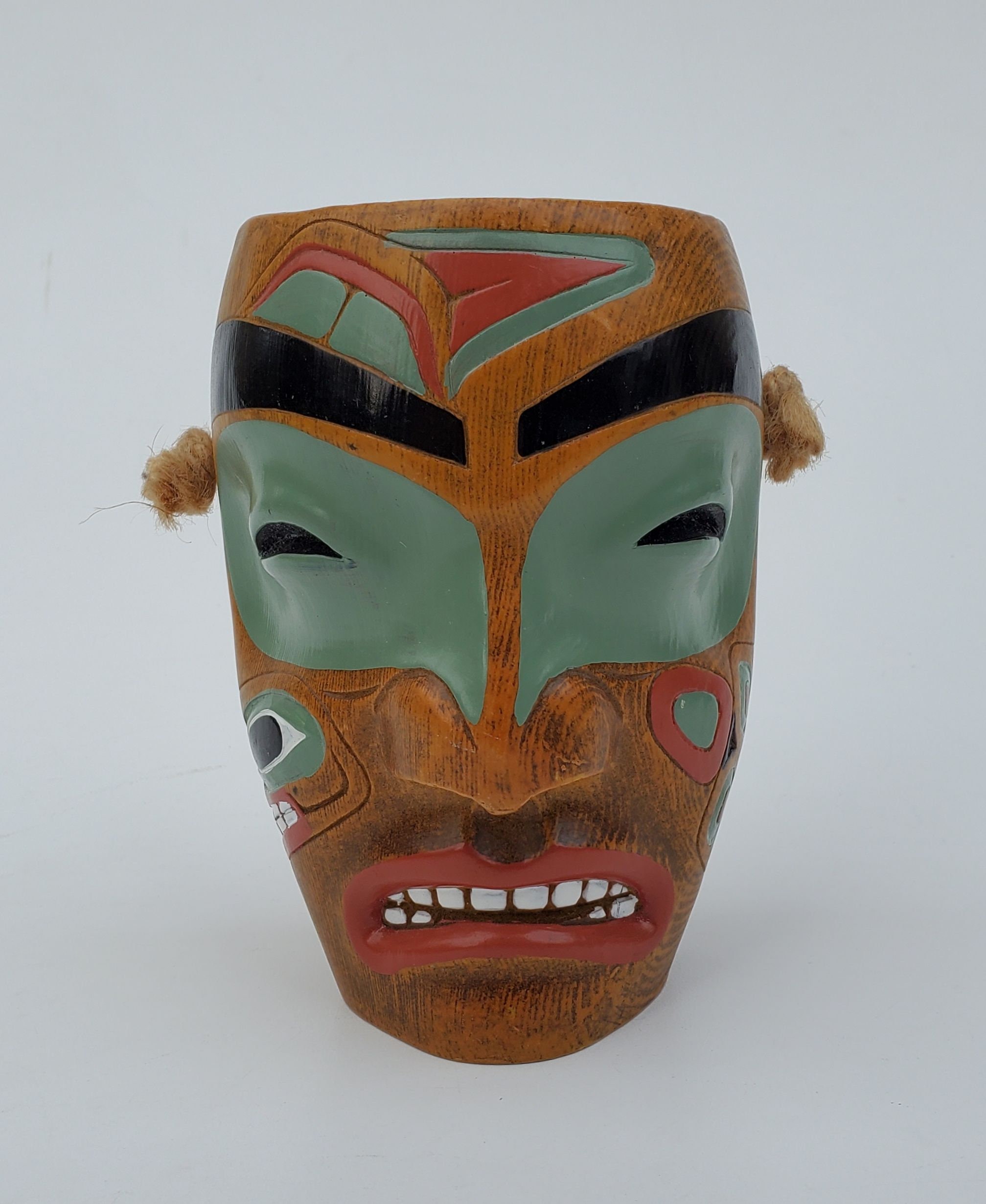 Novelty Indian Tribal Mask Made in Canada Wall Hanger Etsy