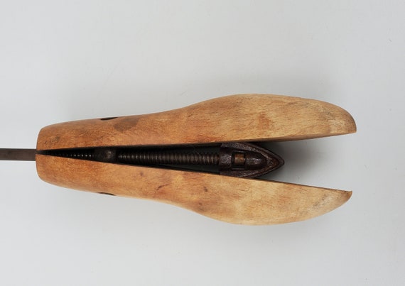 Antique Wooden Shoe Cobbler Shoe Form - Expandabl… - image 4