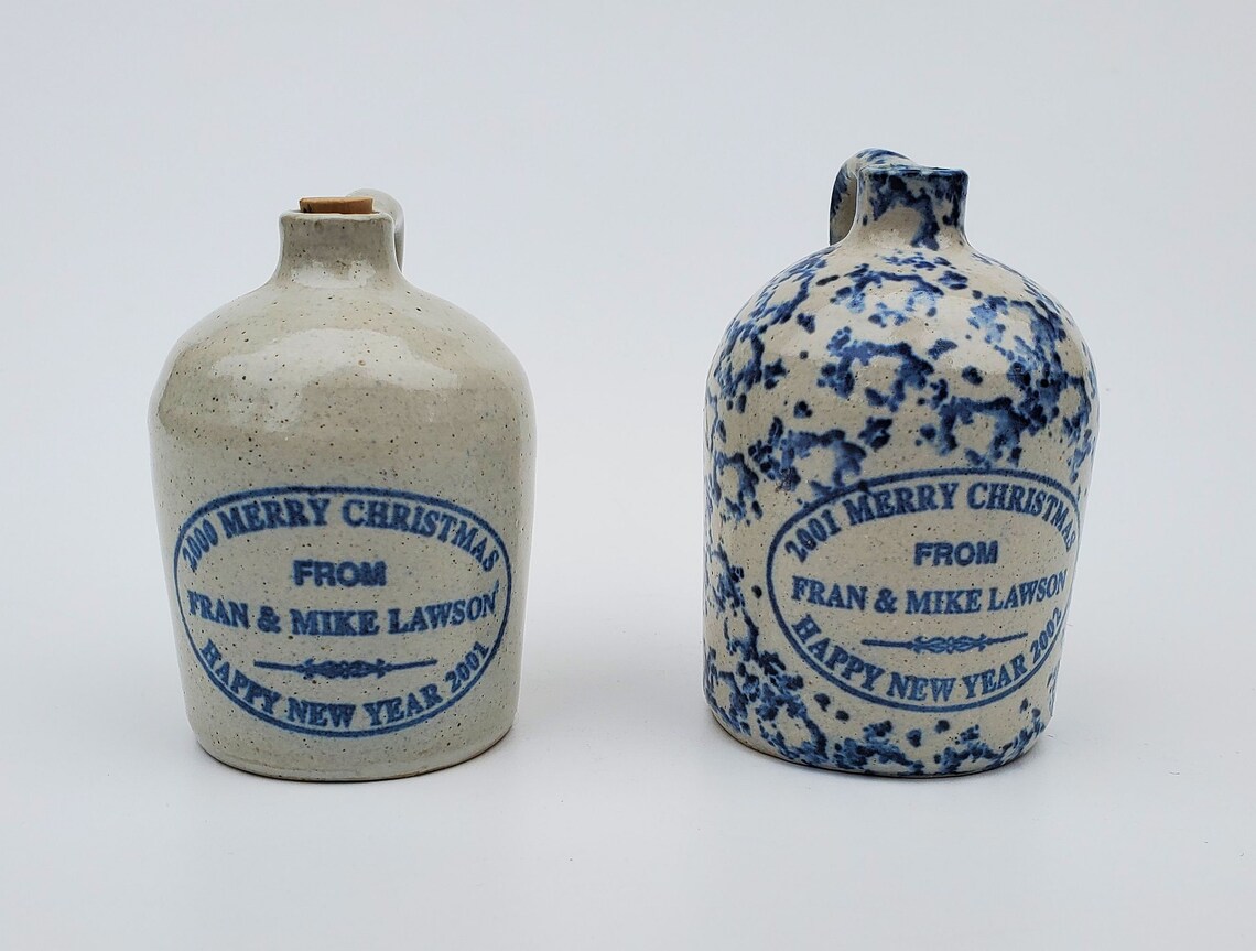 W A Waters Pottery Works Kansas City Missouri Mini Jug Set Etsy