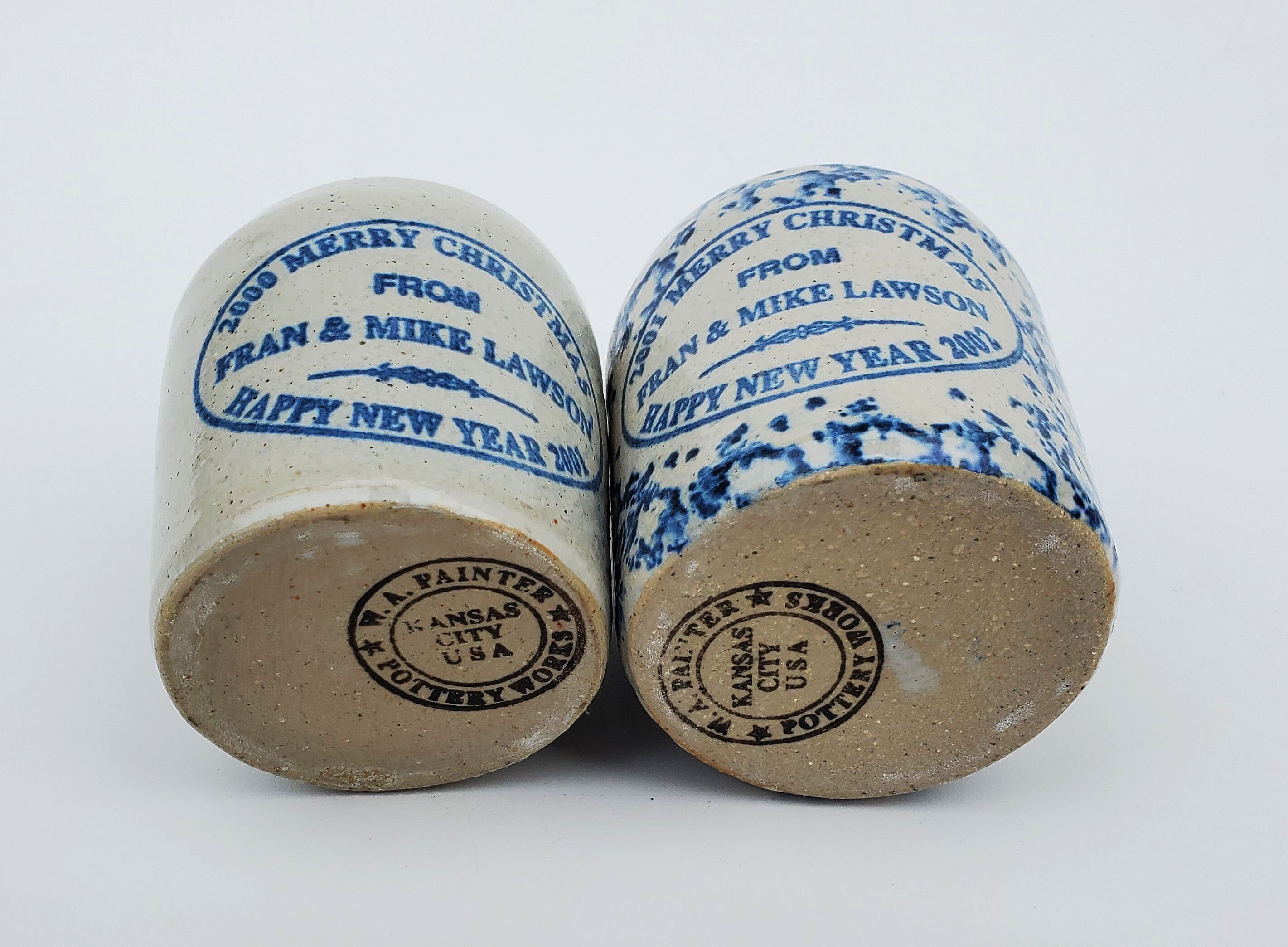 W A Waters Pottery Works Kansas City Missouri Mini Jug Set Etsy