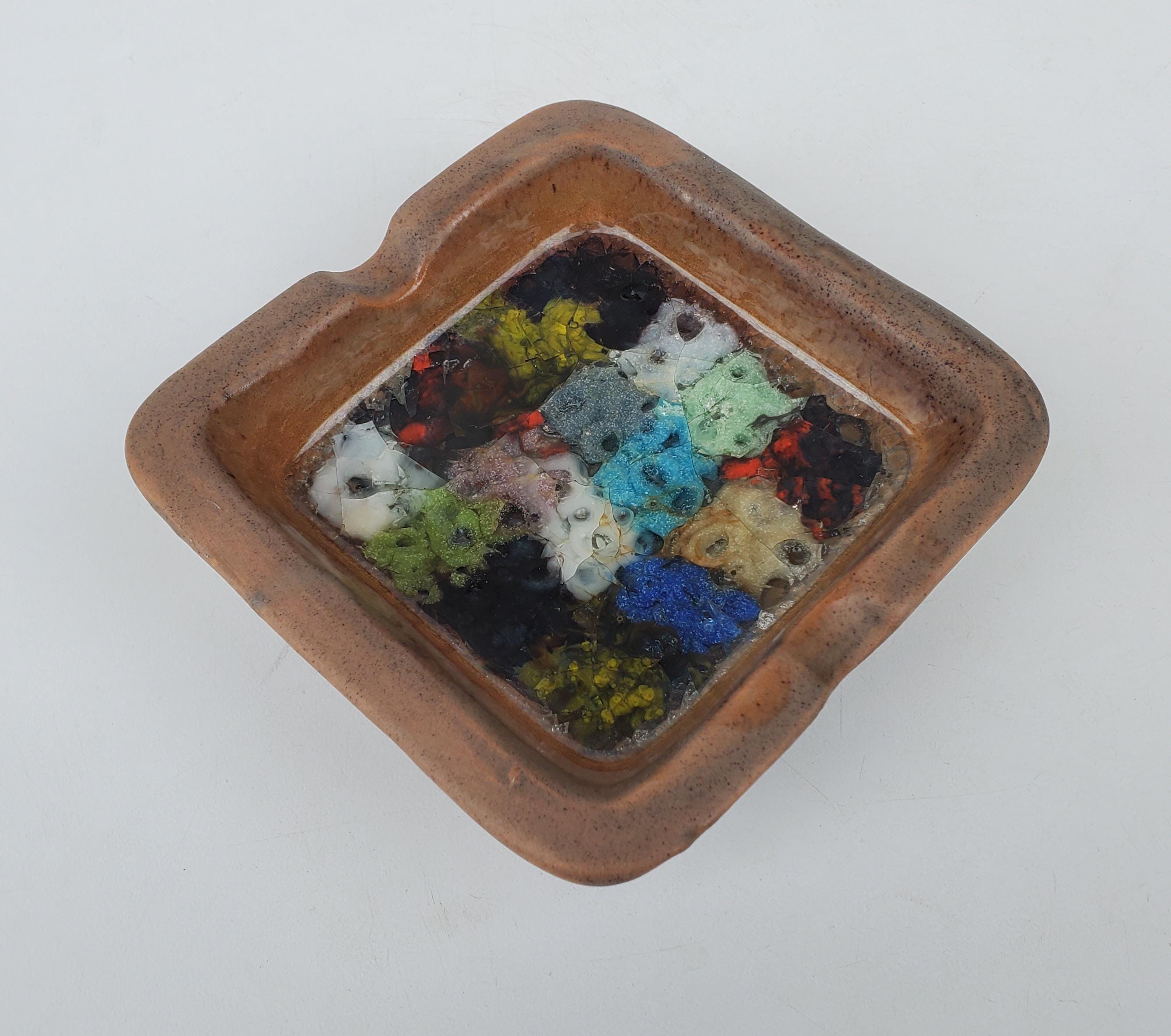 Bitossi for Raymor Italy Fritte Colorate Fused Glass Mosaic