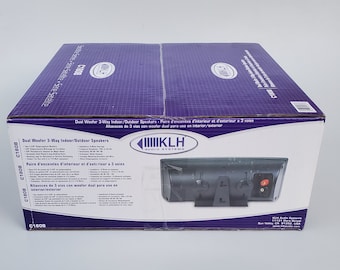 KLH Audio Systems Satellite Series Model C-180B - Indoor Outdoor Speaker Set - 3 Way Dual Woofer Speakers - 170 Watts - New In Box