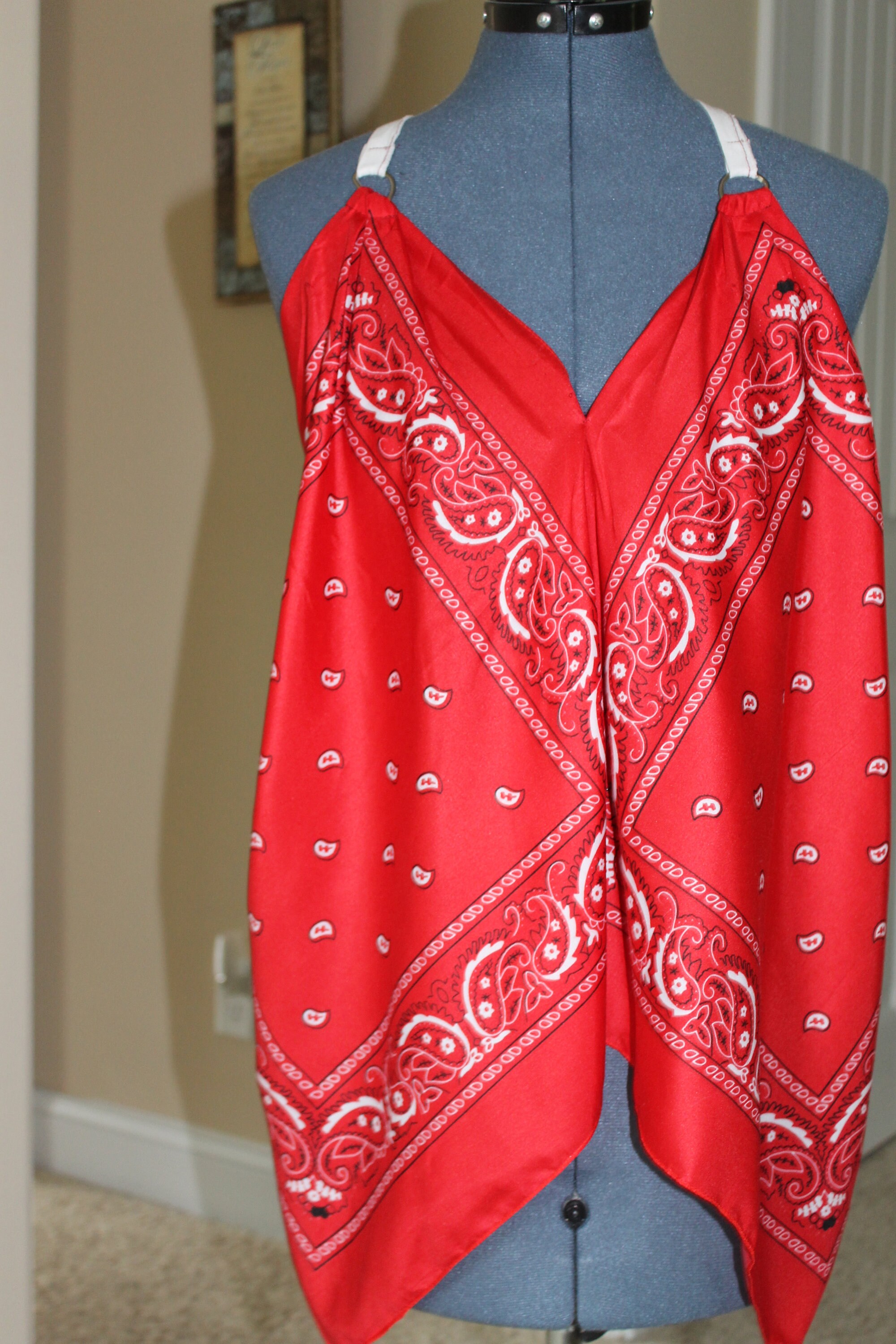 Super lindo Bandana Halters Azul estilo 1pequeño /medio Etsy España