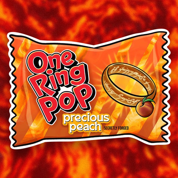 One Ring Pop Vinyl Sticker