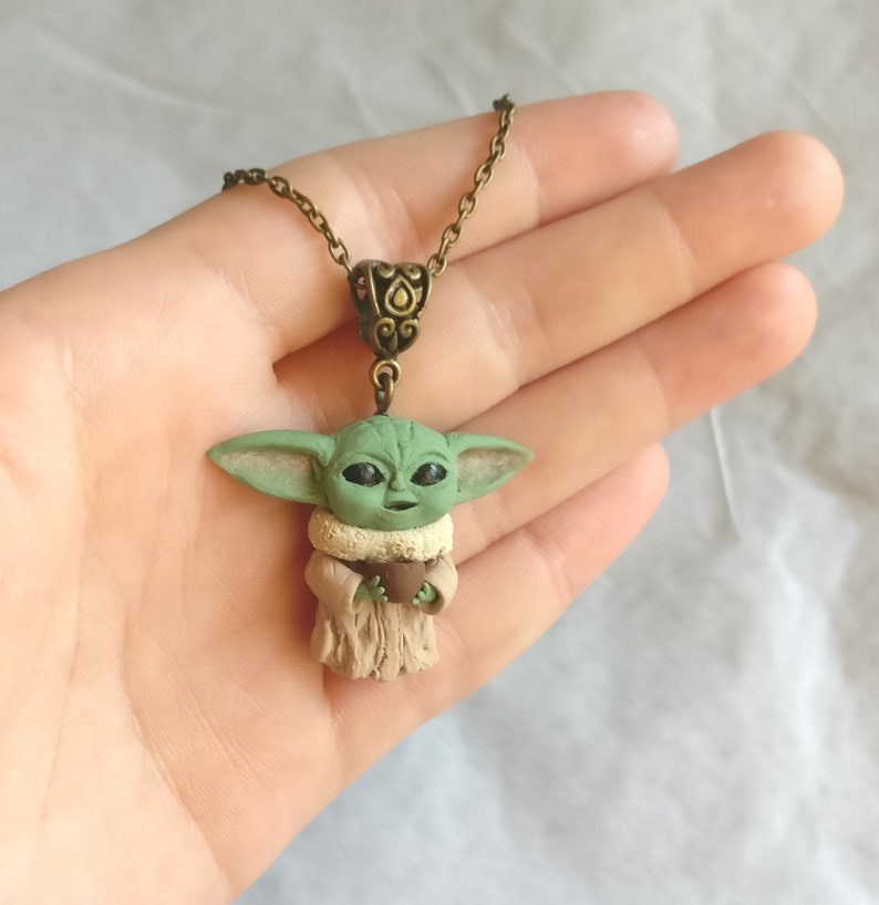 Baby Yoda Necklace Etsy