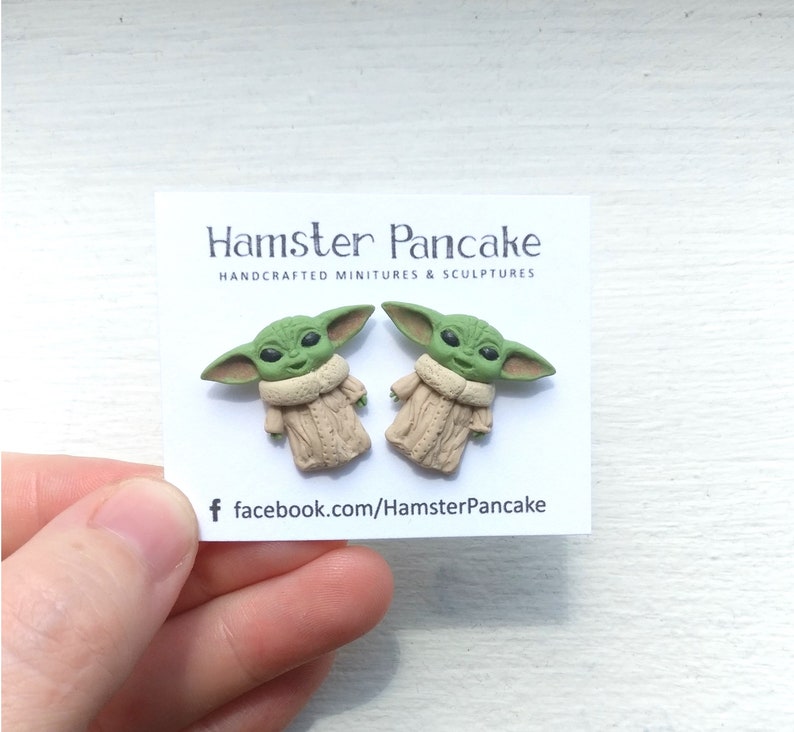 Baby Yoda Stud Earrings The Child Etsy